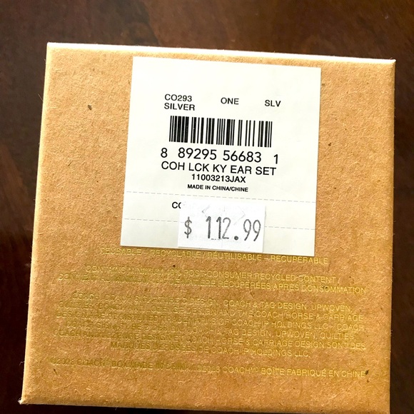 COACH “Lucky Key” Earrings~Set of 3 💗 - Picture 4 of 4